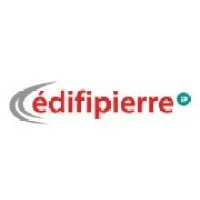 Voici le logo de la marque EDIFIPIERRE qui représente son identité graphique.