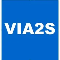 Voici le logo de la marque VIA2S VIDEO INTRUS ACCESS SUPERV & SERV qui représente son identité graphique.