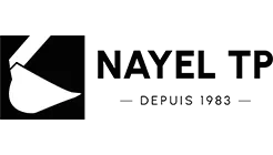 Voici le logo de la marque NAYEL T.P. qui représente son identité graphique.