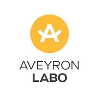 Voici le logo de la marque AVEYRON LABO qui représente son identité graphique.