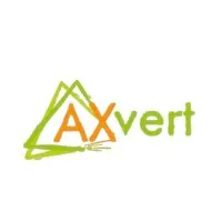 Voici le logo de la marque AXVERT qui représente son identité graphique.