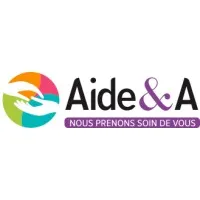 Voici le logo de la marque AIDE & A qui représente son identité graphique.