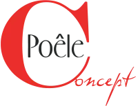 Voici le logo de la marque POELE CONCEPT qui représente son identité graphique.