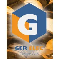 Voici le logo de la marque GER ELEC qui représente son identité graphique.