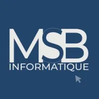 Voici le logo de la marque MSB INFORMATIQUE qui représente son identité graphique.