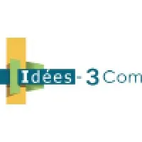 Voici le logo de la marque IDEES-3COM qui représente son identité graphique.