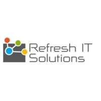 Voici le logo de la marque REFRESH IT SOLUTIONS qui représente son identité graphique.