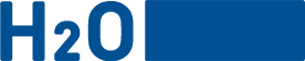 Voici le logo de la marque H20 GMBH qui représente son identité graphique.