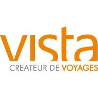 Voici le logo de la marque VISTA VOYAGES qui représente son identité graphique.