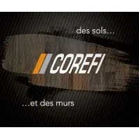 Voici le logo de la marque COREFI qui représente son identité graphique.