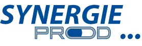 Voici le logo de la marque SYNERGIE PROD qui représente son identité graphique.