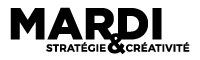 Voici le logo de la marque MARDI COM&DESIGN qui représente son identité graphique.