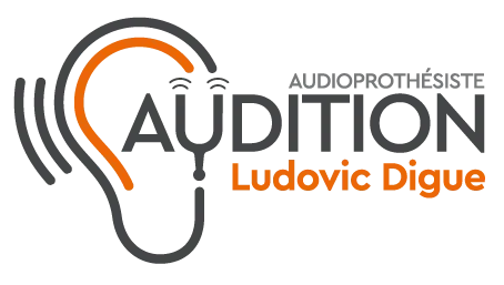 Voici le logo de la marque AUDITION LUDOVIC DIGUE qui représente son identité graphique.