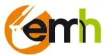 Voici le logo de la marque EMH qui représente son identité graphique.