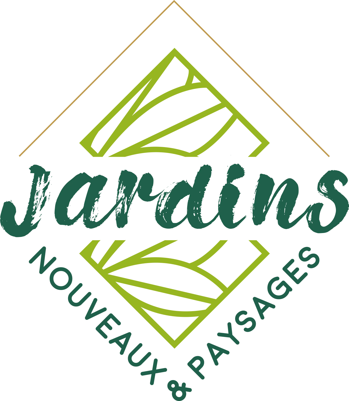 Voici le logo de la marque JARDINS ET PAYSAGES qui représente son identité graphique.