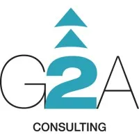 Voici le logo de la marque G2A CONSULTING qui représente son identité graphique.