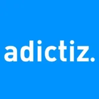 Voici le logo de la marque ADICTIZ qui représente son identité graphique.