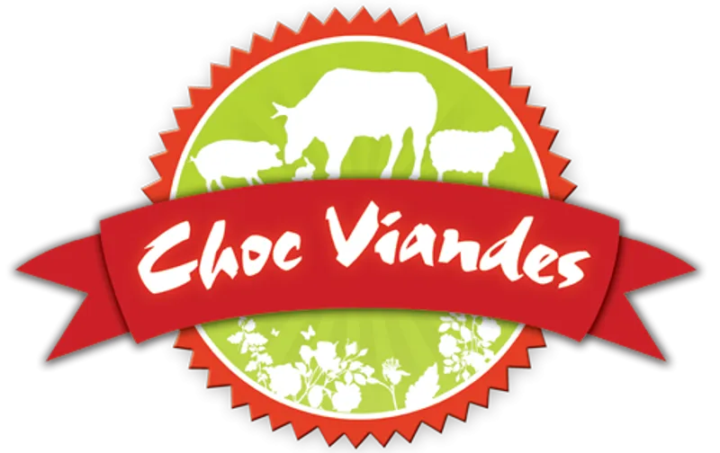 Voici le logo de la marque VERT ET ROUGE (choc viandes) qui représente son identité graphique.