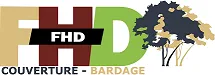 Voici le logo de la marque F.H.D. qui représente son identité graphique.