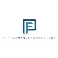 Voici le logo de la marque PERFORMANCE FORMATIONS qui représente son identité graphique.