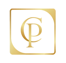 Voici le logo de la marque C.P. PEINTURE qui représente son identité graphique.