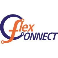 Voici le logo de la marque FLEX CONNECT qui représente son identité graphique.