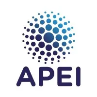 Voici le logo de la marque A.P.E.I. qui représente son identité graphique.