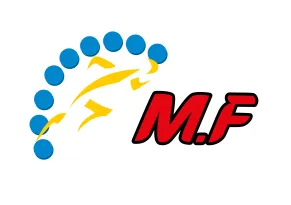 M F logo