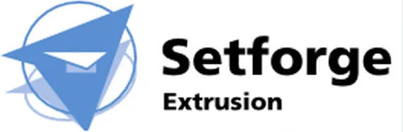 Voici le logo de la marque SETFORGE EXTRUSION qui représente son identité graphique.