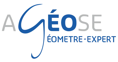Voici le logo de la marque AGEOSE GEOMETRES EXPERTS qui représente son identité graphique.