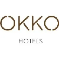 Voici le logo de la marque OKKO HOTELS qui représente son identité graphique.