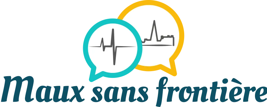 Voici le logo de la marque MAUX SANS FRONTIERE qui représente son identité graphique.