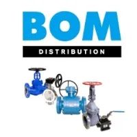 Voici le logo de la marque BOM DISTRIBUTION (BOM) qui représente son identité graphique.