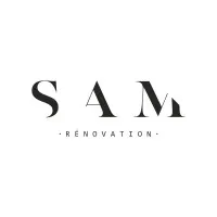 Voici le logo de la marque SAM RENOVATION (SAM RENOV') qui représente son identité graphique.