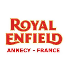 Voici le logo de la marque G.M.S. (Royal Enfield Annecy) qui représente son identité graphique.
