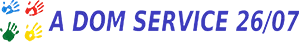 Voici le logo de la marque A DOM SERVICE 26 07 qui représente son identité graphique.