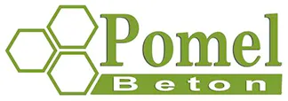 Voici le logo de la marque POMEL BETON qui représente son identité graphique.