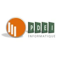 Voici le logo de la marque PDE INFORMATIQUE qui représente son identité graphique.