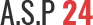 Voici le logo de la marque AIDE SERVICE PLUS 24 (ASP 24) qui représente son identité graphique.