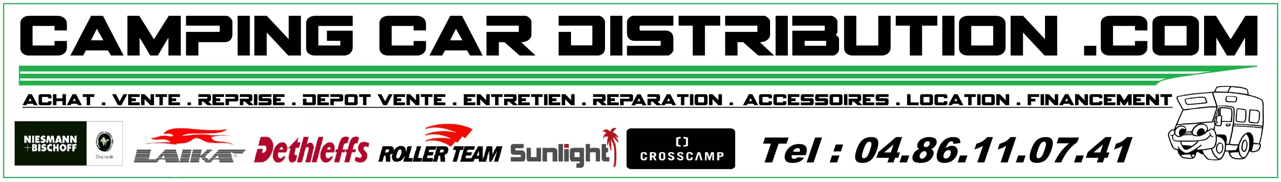 CAMPING CAR DISTRIBUTION.COM (IMPORT CAR 69) logo