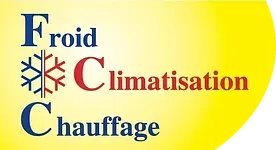 Voici le logo de la marque FROID CLIMATISATION CHAUFFAGE qui représente son identité graphique.