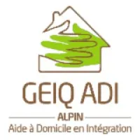Voici le logo de la marque GROUPEMENT D'EMPLOYEURS POUR L'INSERTION ET LA QUALIFICATION DES AIDES A DOMICILE EN INTEGRATION (GEIQ ADI ALPIN) qui représente son identité graphique.