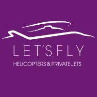 LET'S FLY HELICOPTER AND JET logo