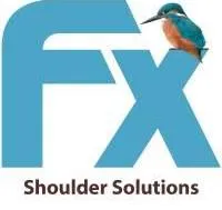Voici le logo de la marque FX SHOULDER SOLUTIONS qui représente son identité graphique.