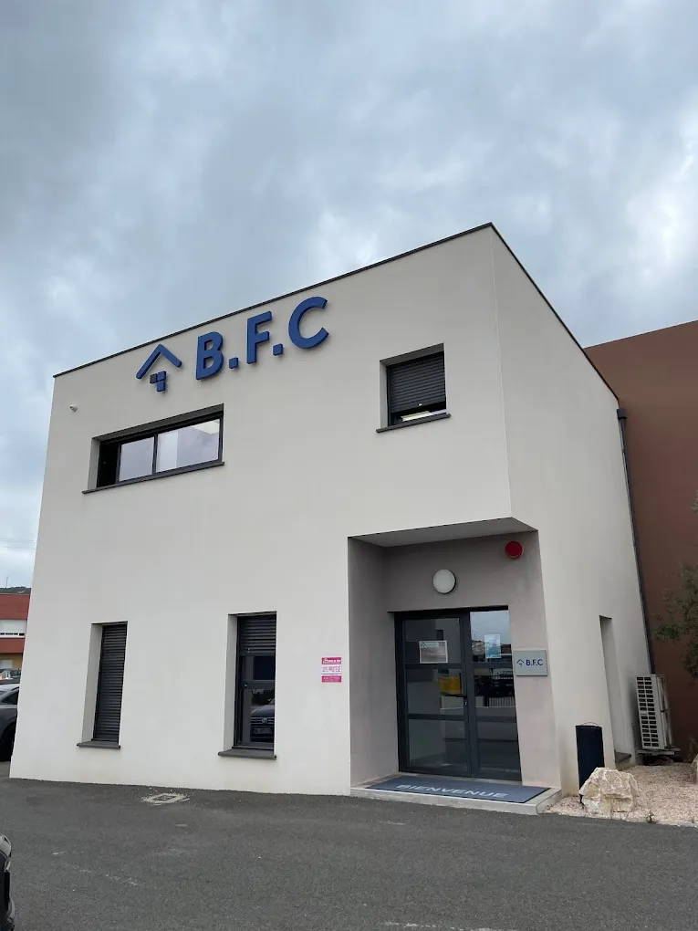 Voici le logo de la marque B.F.C. qui représente son identité graphique.