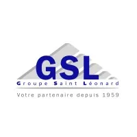Voici le logo de la marque GROUPE SAINT LEONARD (GSL) qui représente son identité graphique.