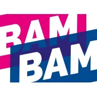 Voici le logo de la marque BAM BAM PRODUCTION qui représente son identité graphique.