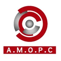Voici le logo de la marque A.M.O.P.C. qui représente son identité graphique.