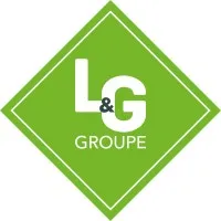 Voici le logo de la marque L&G GROUPE (L&G PATRIMOINE) qui représente son identité graphique.