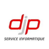 Voici le logo de la marque DJP SERVICE INFORMATIQUE qui représente son identité graphique.